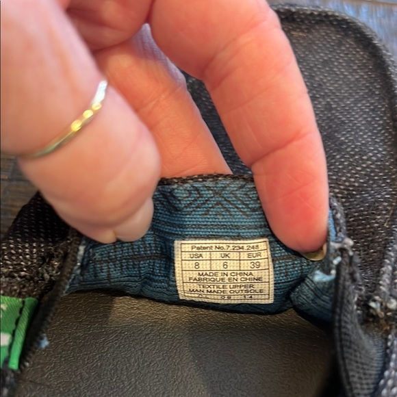 Sanuk Black and Gray Espadrilles Casual Slip-On Shoes - Picture 3 of 4